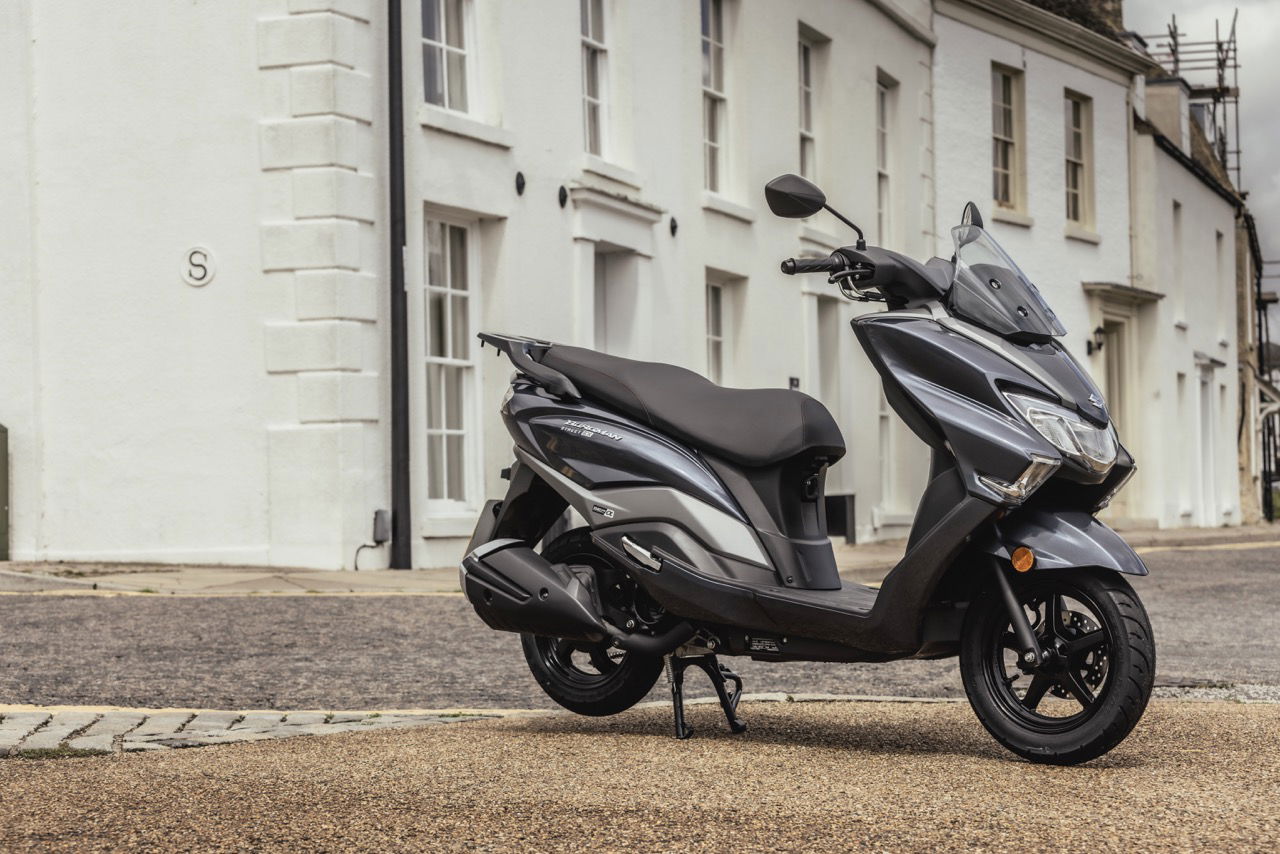 A Suzuki Burgman 125 scooter